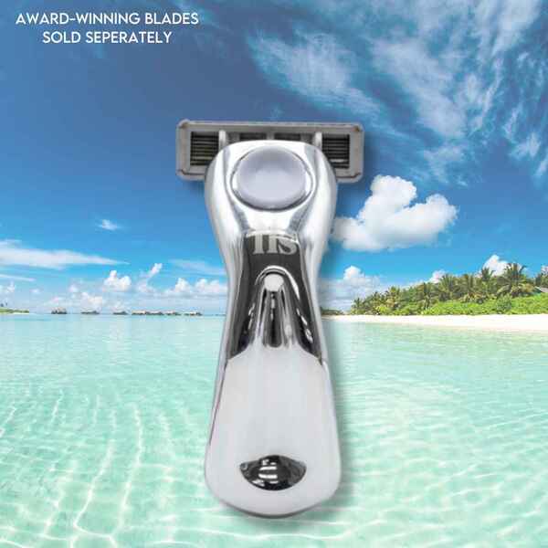 FFS Beauty Travel-Sized Razor Handle - Silver