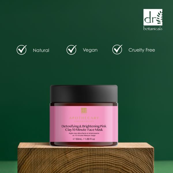 Dr Botanicals Detoxifying Pink Clay 10 Minute Face Mask