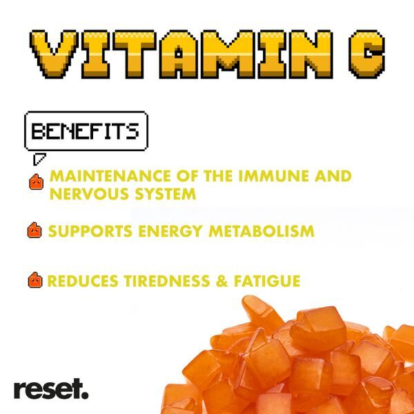 RESET Vitamin C Vitamins Gummies Orange Flavour-60pcs