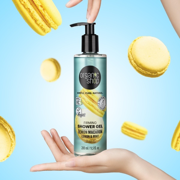 Organic Shop Firming Shower Gel Lemon Macaron 280 ml