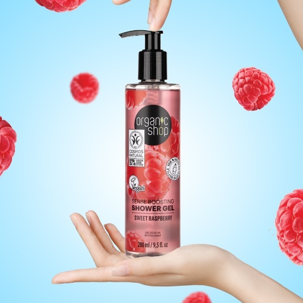 Organic Shop Sense Boosting Shower Gel Sweet Raspberry 280ml