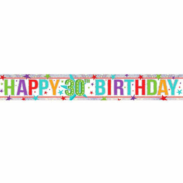 Amscan Holographic Foil Banner (1st Birthday Boy)