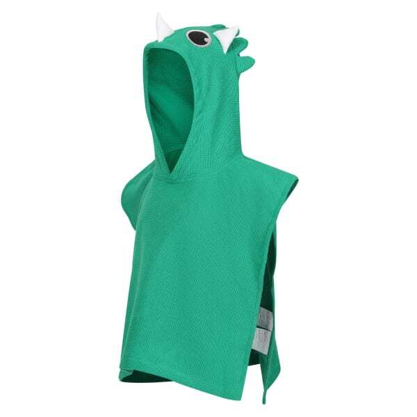 Regatta Kids Stompy The Dinosaur Hooded Towel (1-3 Years)