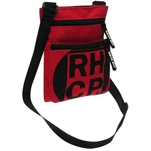 Rock Sax Red Square Red Hot Chili Peppers Crossbody Bag