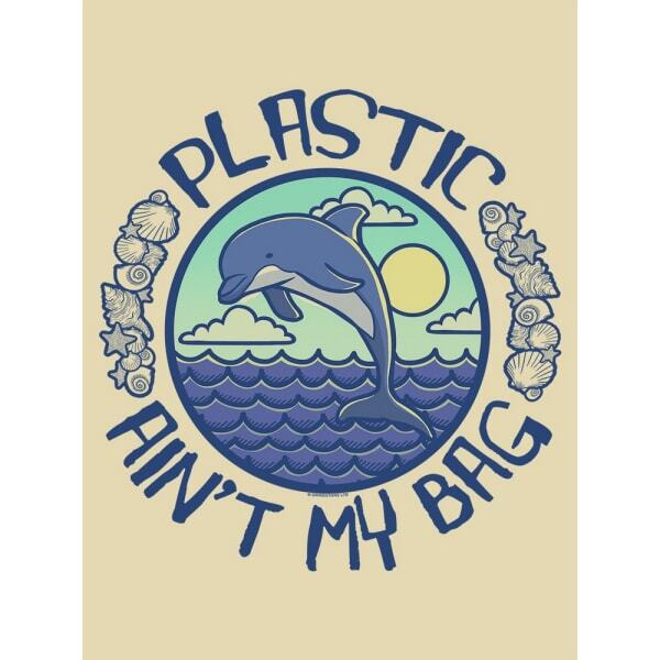 Grindstore Plastic Ain´t My Bag Cream Tote Bag