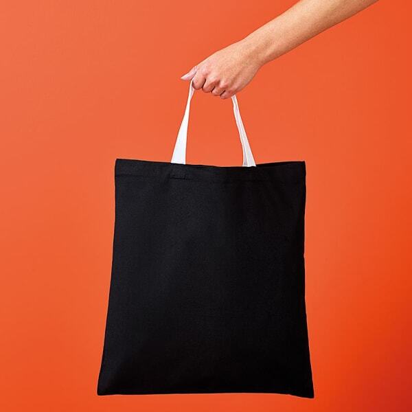 Nutshell Varsity Cotton Shopper Short Handle Tote