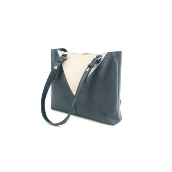 Eastern Counties Leather Alice Contrast Panel Handbag