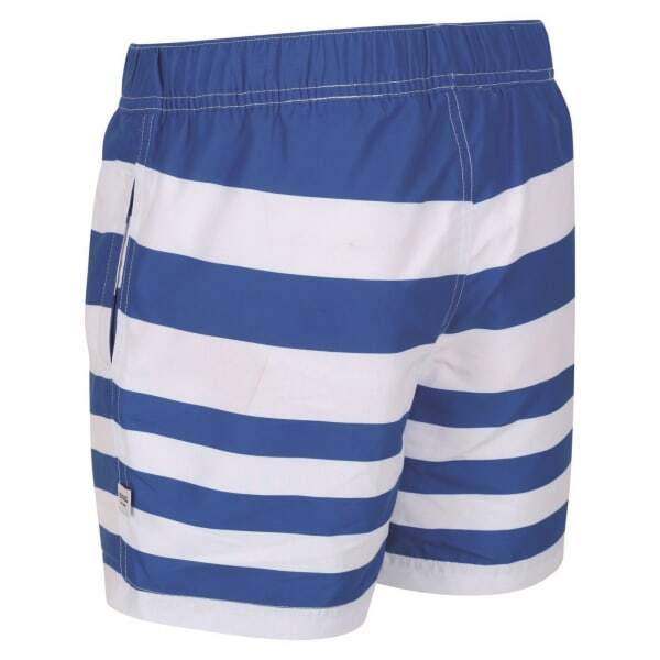 Regatta Boys Skander II Striped Swim Shorts (7-8 Years)