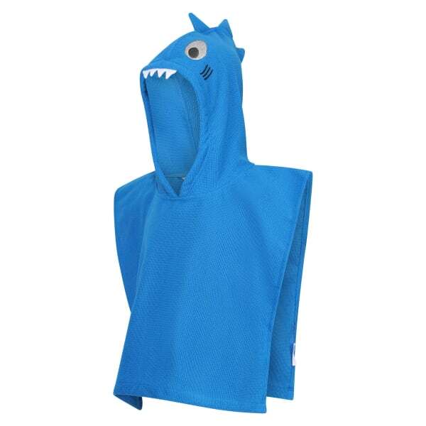 Regatta Kids Bubbles The Shark Hooded Towel (1-3 Years)