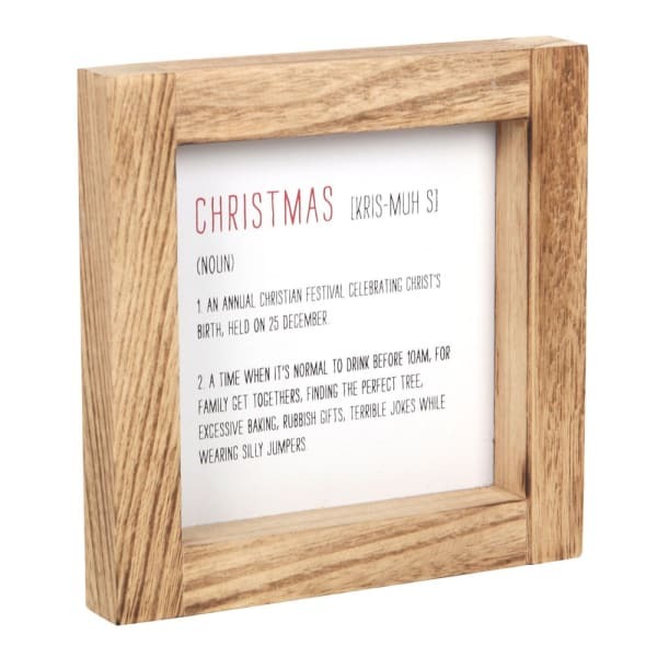 Something Different Definition Wooden Christmas Door Sign