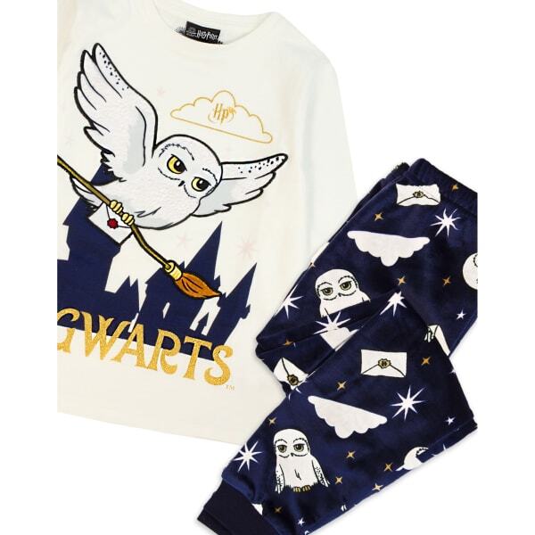 Harry Potter Girls Hedwig Fleece Pyjama Set (10-11 Years)