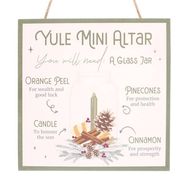 Something Different Yule Altar MDF Hanging Sign