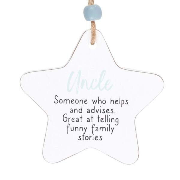 Something Different Uncle Star Hanging Sentiment Sign