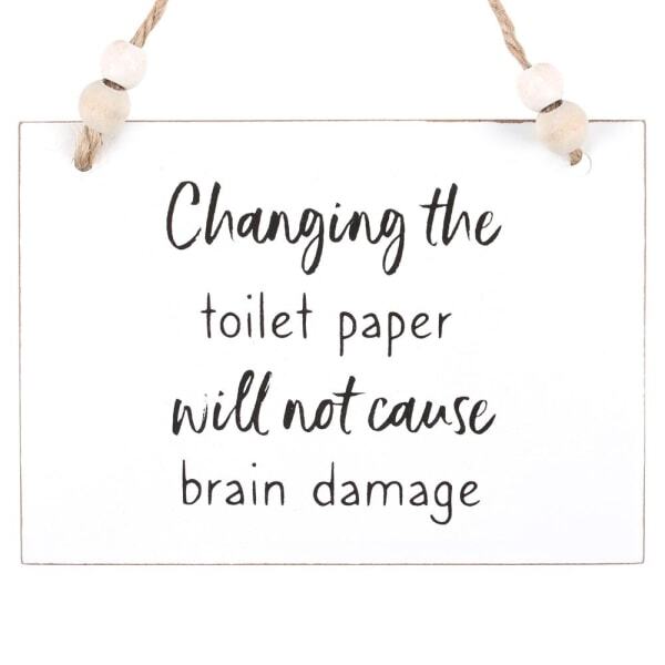 Something Different Changing The Toilet Paper Hanging Sign