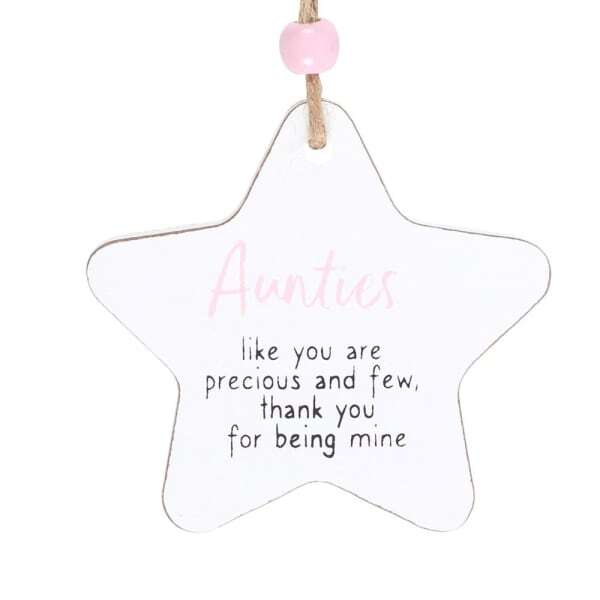 Something Different Aunties Star Hanging Sentiment Sign