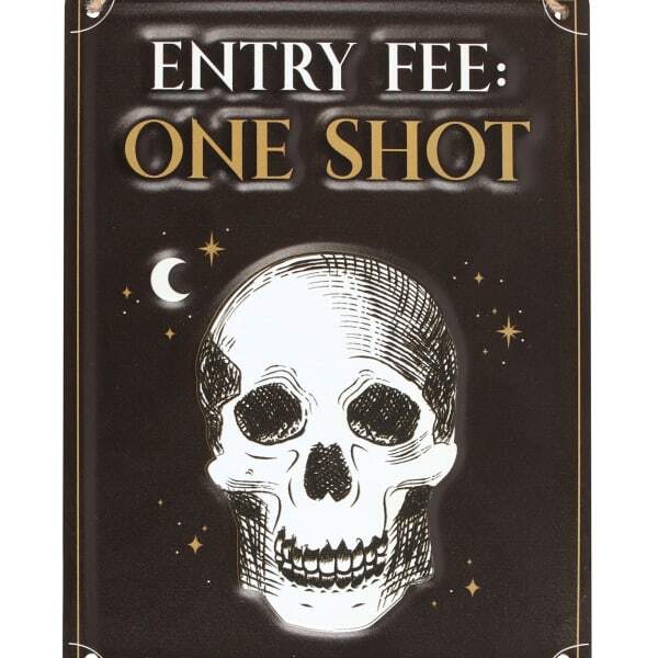 Something Different Entry Fee One Shot Hanging Sign