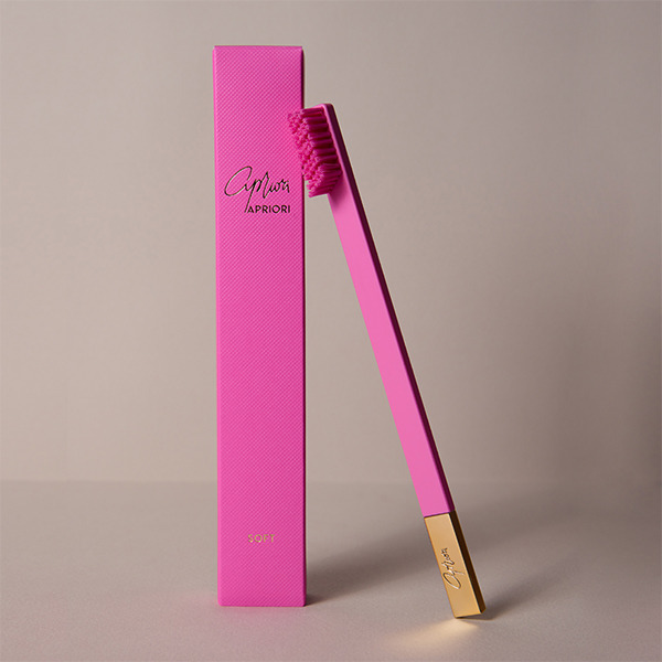 APRIORI Bubblegum Pink Gold Soft Toothbrush