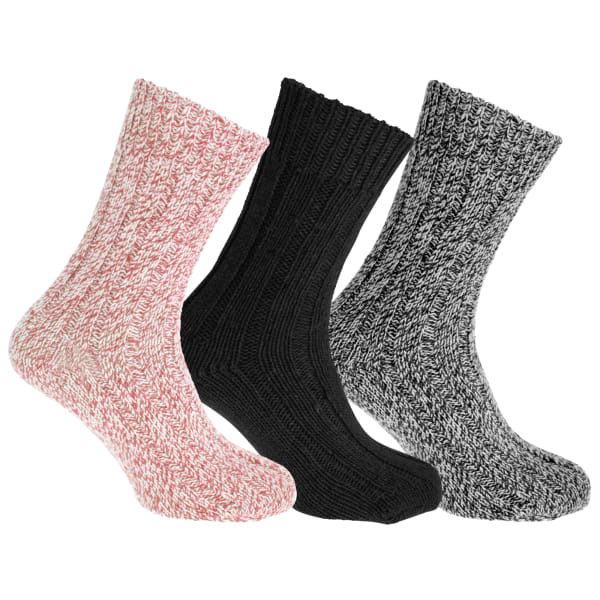 Floso Adults Wool Rich Socks (3 Pairs) (4-7)