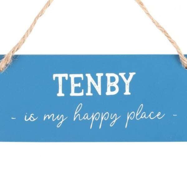 Something Different Tenby Is My Happy Place Hanging Sign