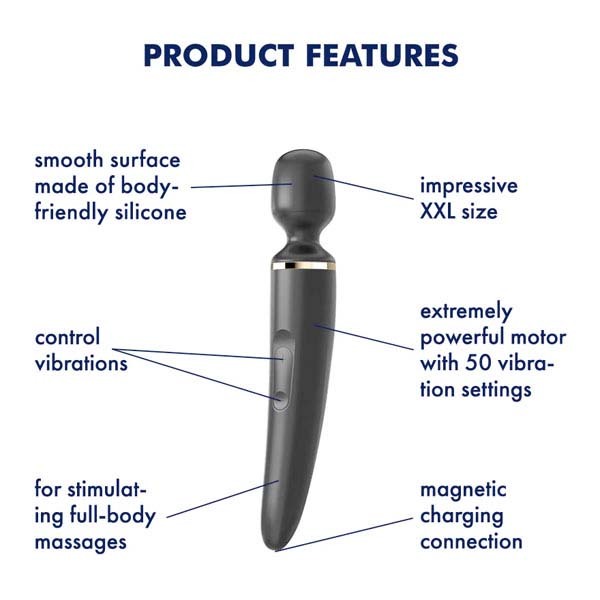 Satisfyer Wand-er Woman Black