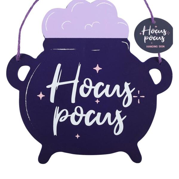 Something Different Hocus Pocus Cauldron Hanging Sign