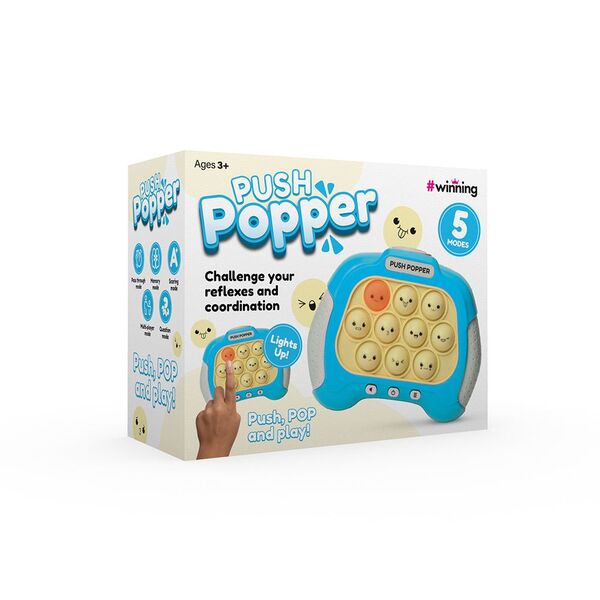 #Winning Push Popper Game - Blue