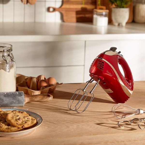 Vonhaus 300W Hand Mixer - Red