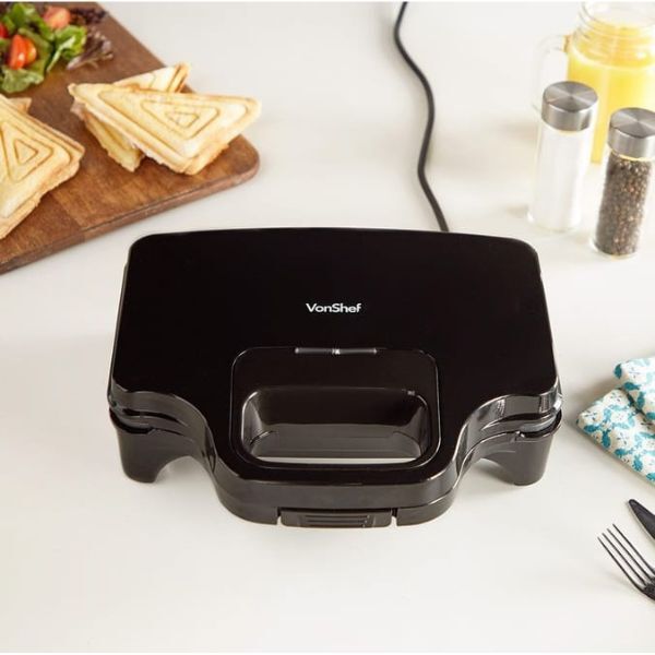 VonShef Compact, Deep Fill, 2 Slice Toastie Maker 2000122