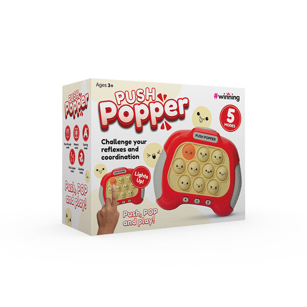 #Winning Push Popper Game - Red