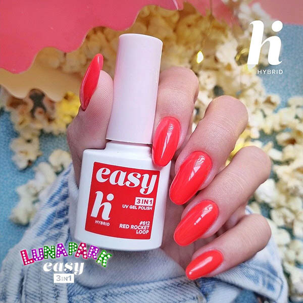 Hi Hybrid 612 EASY 3in1 Red Rocker Loop UV Gel Polish 5ml