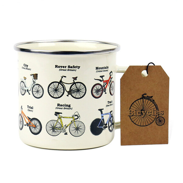 Gift Republic  Bike Enamel Mug