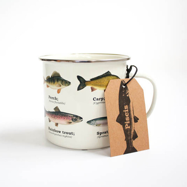 Gift Republic  Ecologie Fish Enamel Mug