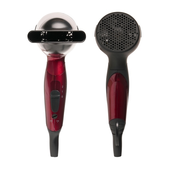 Paul Anthony "Travel Dry" 1200w Travel Hair Dryer - Hot Red