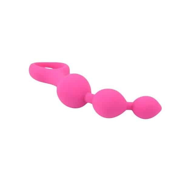 Loving Joy Triple Ripple Anal Beads Pink