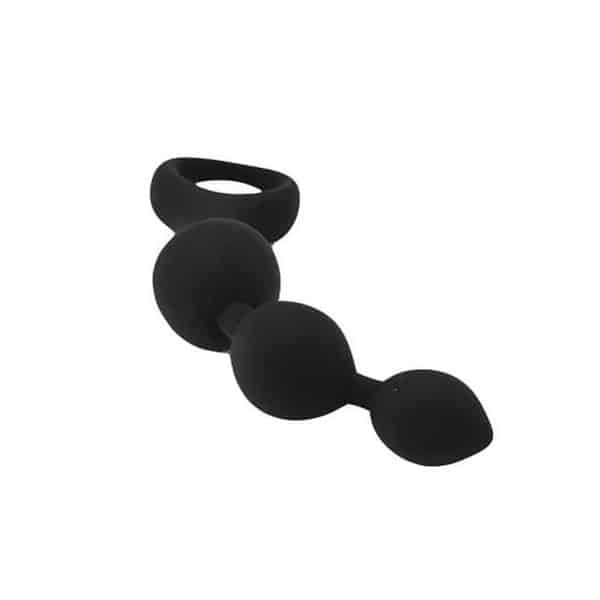 Loving Joy Triple Ripple Anal Beads Black