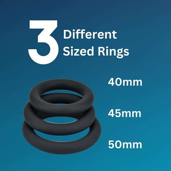 Loving Joy Thick Silicone Cock Rings 3 Grey