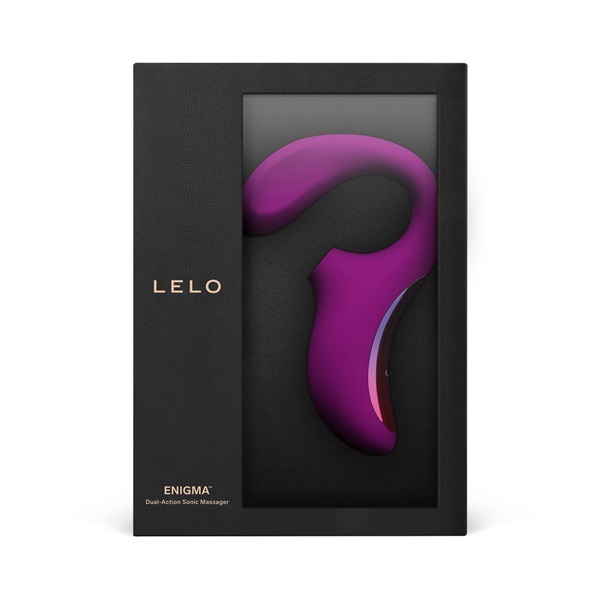 LELO Enigma Dual Stimulation Sonic Massager Deep Rose