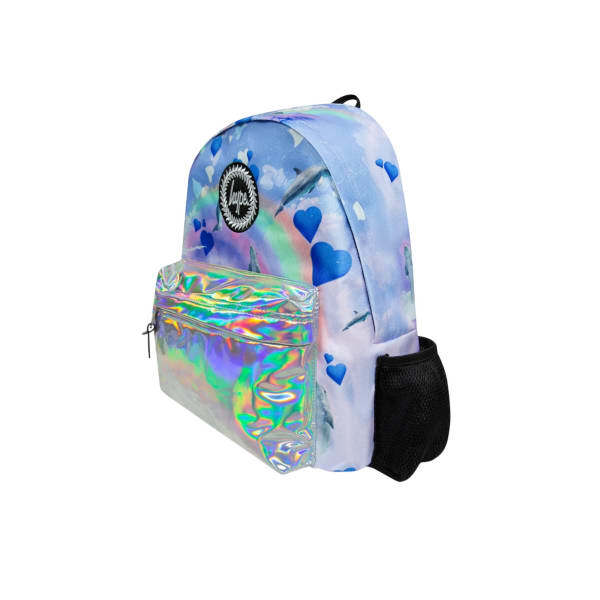 Hype Holo Rainbow Dolphins Backpack