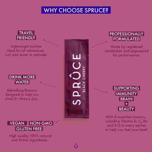 Spruce Black Cherry Enhancers (12 serves)