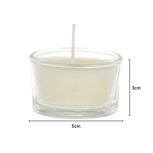 Livingandhome 6Pcs Vegetable Wax Scented Candle Set - White