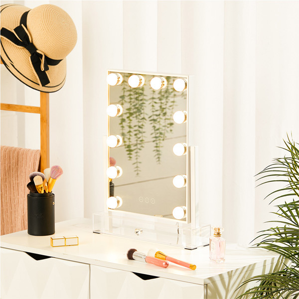 Livingandhome Rectangular Hollywood Vanity Makeup Mirror