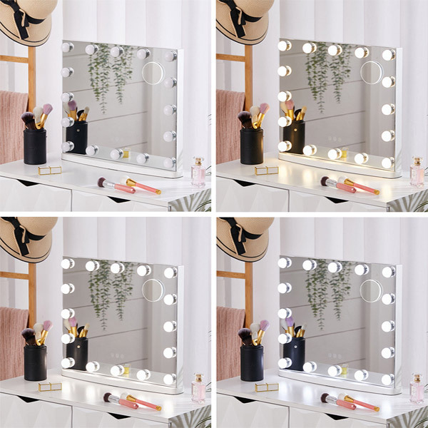 Livingandhome Hollywood LED Cosmetic Mirror - 3 Light Modes