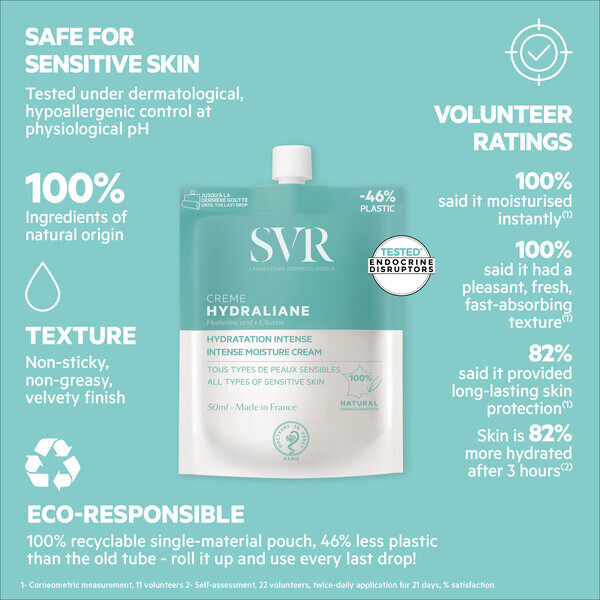 SVR HYDRALIANE Intensive Hyaluronic Acid Moisturiser 50ml