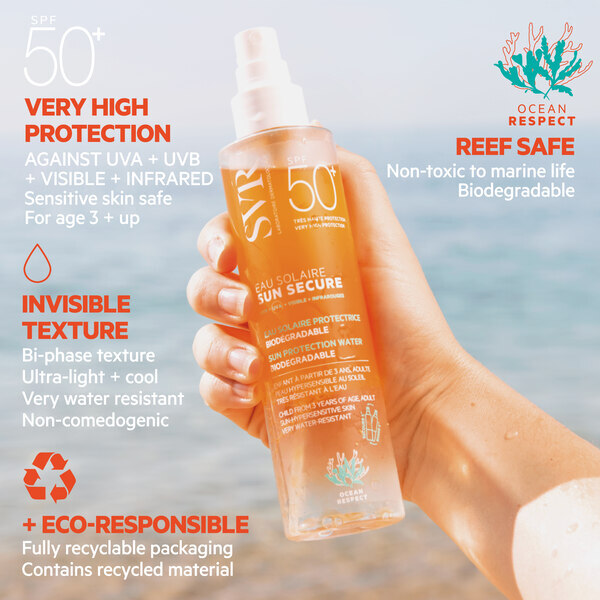 SVR SUN SECURE SPF 50+ Face & Body Oleo-Water Spray, 100ml