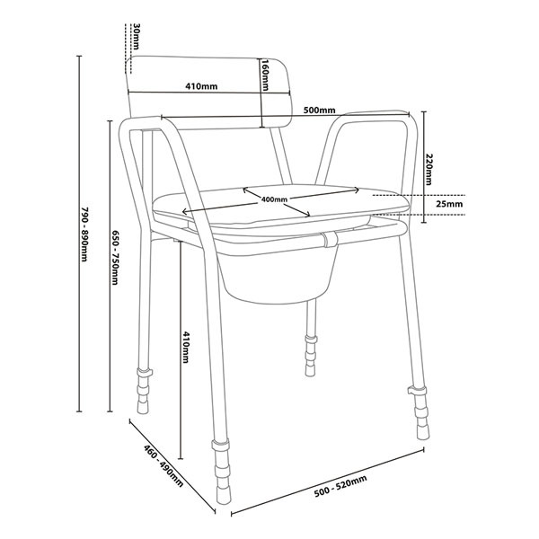 Aidapt Bedside Commode