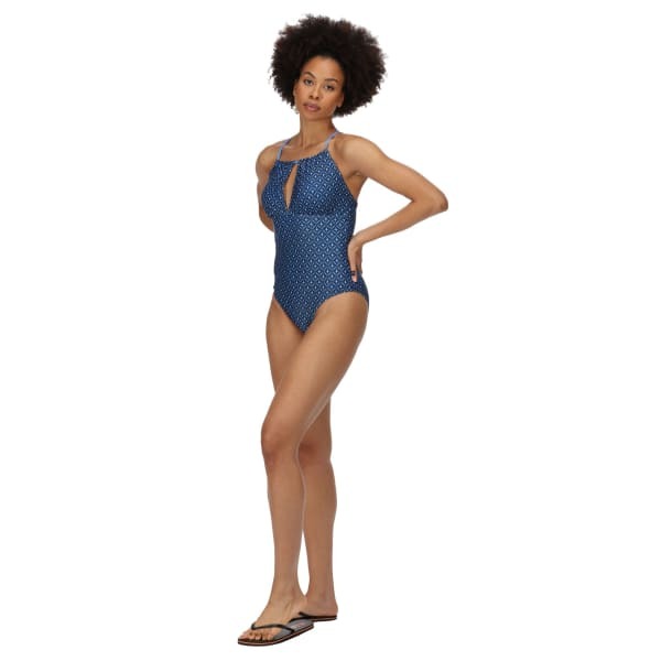 Regatta Womens Halliday Tile One Piece Swimsuit (16)