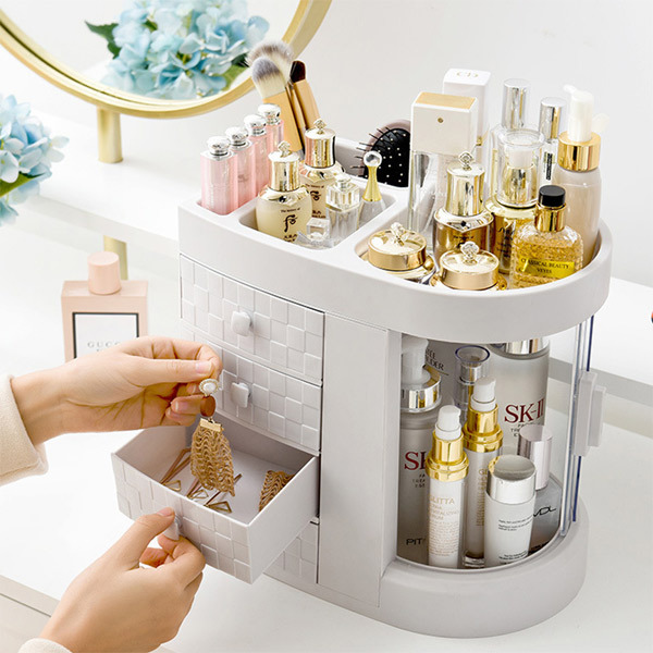 Livingandhome Acrylic Makeup Cosmetic Organizer