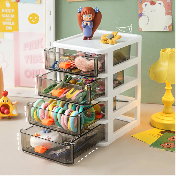 Livingandhome Drawer-Style Stationery Cosmetic Storage Box