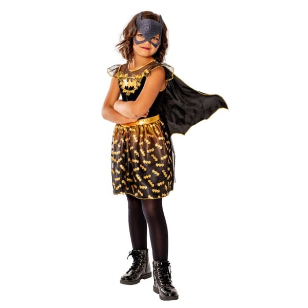 DC Comics Girls Deluxe Batgirl Costume Dress (5-6 Years)