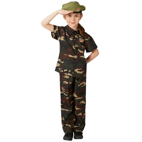 Bristol Novelty Kids Soldier Costume (3-4 Years)